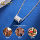 CHINA GOLD PT950 platinum small waist pendant simple platinum clavicle chain Valentine's Day birthday gift for girlfriend and wife Platinum small waist pendant about 1.7g free silver chain