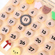 Hanoufeis neues Produkt Ins Kinderzimmer Holzkalender Baby Kognitive Werkzeuge Schreibtisch Kalender Desktop Anhänger Perpetual Kalender Buche Holzkalender Anhänger