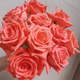 Rose Flower Shop's same flower Kunming base direct birthday fresh-cut bouquet vase Chinese Valentine's Day gift 8+2 pink roses (loss prevention, no after-sales service)