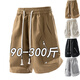 NASA BASE SOMMER SOMMER MENSCHLASSEN Casual Hosen Herren-Sport-Shorts Sommer-Herrenhosen Lose Beachhosen Trendige mittelgroße Hosen Männer 1502 Hellgrau M (90-120jin [Jin gleich 0,5 kg])