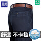 
ROMON (ROMON) 2025 spring and summer new men's jeans high waist loose straight-leg casual pants thin trousers for middle-aged and elderly people 3892 models deep blue [summer] thin style 38 [waist circumference 3 feet]
