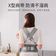JCZS Tabouret allemand Baby Baby Lightweight Quatre-Season Baby tenant une ceinture d'artefacte Bénégeuse Multi-fonction étreint et s'assoit sur le banc en sortant de Haze Grey - Breathable Model (non attaché au cou)
