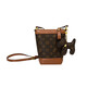 Super hot small bag women's 2025 new niche design presbyop mobile phone bag high-end versatile shoulder bag coffee with apricot