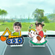 Yu Senyi's cute head shaking car ornaments customized small person avatar acrylic solar car-mounted jewelry, head shaking single 691 solar cells dual use