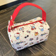 New cartoon cosmetic bag for makeup, washing, portable travel, portable storage, large capacity, cute three-dimensional handbag, red portable kt printed small bag
