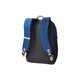 Puma (PUMA) sports fashion letter pattern printed zipper opening and closing fabric school bag backpack backpack regular lesbian bright blue