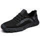 Arenniao Sports Men's Casual Shoes 2025 Nuevos zapatos deportivos Autumn Breathable Running Shoes Mesh Mesh Hombres Huecar Black 9195 Mesh 40