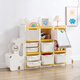 Nanx Kinderlager Rack Baby Spielzeug Sortierregal Baby Cartoon Einfacher Schubladen -Speicherschrank Aufbewahrungsschrank [Papadog -Kombination drei] St. Paul Huang 15933