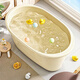 Yuan nationality pet children's bath basin cat special bath tub medicinal bath tub bath bath bath rub basin large cream yellow extra thick 52*36*19