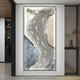 Tiger de trois acres avec des lumières et neuf images de poisson Hall d'entrée peintures décoratives version verticale couloir peintures suspendues simples HJ-6625 moderne 90 * 180 Style de lampe légère blanche froide