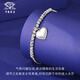 Chinese jewelry pt950 platinum bracelet for women broken ice ice love versatile bouncy bead bracelet Valentine's Day gift for girlfriend and wife love bouncy bead bracelet gold weight about 5.8g