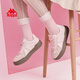 KAPPA women's shoes thick soles German training shoes for women 2025 autumn new pink versatile board shoes for women casual sneakers for women milk tea powder single layer 36 (225mm)
