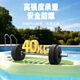 Chishe inflatable boat, kayak, children's floating water play swimming ring, swimming pool, small kayak with handle, inflatable floating board, surfboard - voyage green (specially thickened/self-inflated), length 117cm/width 75.5cm (load capacity 80Jin Jin is equal to within 0.5kg)