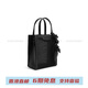 
Calvin Klein small ck Spring new mesh flower hanging decoration bucket bag tote bag fabric shoulder bag small trumpet women's Jet Black