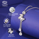 Chinese jewelry pt950 Make money immediately platinum necklace fashionable clavicle set chain Valentine's Day gift for girlfriend and wife Make money immediately set chain weighs about 8g