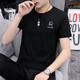 
Seven Wolf Ice Silk Modal Men's Short Sleeve T-Shirt Summer 2025 New Fashion High-end T-Sleeve T-Shirt Top Men's Clothes D1423 White M 100Jin[Jin equals 0.5 kg]-110Jin[Jin equals 0.5 kg]
