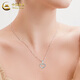 CHINA GOLD pt950 platinum necklace for women, versatile platinum love pendant, Valentine's Day birthday gift for girlfriend and lover, love pendant with S925 chain, about 1.1g