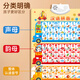 Images d'alphabétisation des enfants Pinyin Alphabet Wall Stickers Les initiales et les finales sont reconnues et lisent les syllabes. Audio Early Education pendant un an. Photos audio [Numéro 1-100] Cognition du numéro