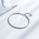 Chao Acer Explosive Blonde Beads Platinum Bracelet for Women PT950 Bracelet Stacked as a Gift for Girlfriend, Estimated Labor Cost 550 Yuan, 6g, Chain Length Approximately 16cm + Tail Chain