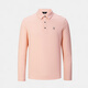万星威（Munsingwear）高尔夫男士夏季薄款防晒长袖t恤休闲运动POLO衫 R653/粉色 L