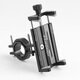 Nabaoduo [neues Produkt] Elektrofahrzeug Aluminiumlegierung Mobiltelefon Rack Motorrad Fahrradfahrradfahrzeugnavigation Mobiltelefon Rack Takeaway Ride CB-12049 Standmodell [Schwarz]