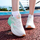 COOBAR BATAJE DE MUJER PARA MUJERES Ultra Ligas Sports Sports Mesh Running Zapatos Red Red Red 7Pro BA 866-White Green 37