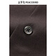 PEACEBIRD Men's Wear Shopping Mall Same Style Casual Shirt Sven Shirt Textured Wool Shirt B1CAE4B19 Brown 1 M