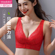 Modal Women's Sous -wear's Women's Front Backle Ajustement des petits seins recueillis seins de support supérieur Support Upper BRA anti-sac sans anneaux en acier pour femmes. Couleur de champagne + bois vert 75b 34