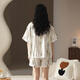 
Xia Wa.zhi.Xiu Bing Silk Pajamas for Women in Summer 2025 New Home Clothing Set Thin Style L