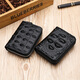 Goldlion Crocodile Muster Card Bag Herren echtes Leder Großkapazität Herrener Multi-Karten-Mode-Jugend-Orgel kleiner Karten Vorhaut 3892 Krokodil zurück (Top-Layer-Cowd.)