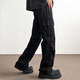 Katuchi japonais rétro paratrooper pantalon de travail masculin en liberté lâche High Street Cleantfit Straight décontracté pantalon long au large de White XL