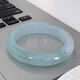KZD ice waxy jade jade bracelet white moonlight jade bracelet floating green girl style jade treated jade 58-59mm same style as Lao Fengxiang