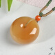 
A thousand-year-old jade Hetian jade peace buckle pendant, men and women peace buckle jewelry and jade pendant [diameter about 20mm] QZH3291z