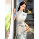 Li dai été mi-longueur quotidien amélioré Cheongsam 2024 Nouveau jeune tenue de petite mère de style chinois de style chinois T-1049 M