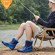 Jolly Walk Water Shoes Men's Rain Shoes Low Water Boots Car Wash Fishing Rain Boots Waterproof Overshoes Rubber Shoes Dark Blue 42