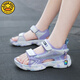 G.DuckKids Little Yellow Duck 2025 Summer Boy Sandals para niños TOE ABIERTO MEDIO SUGLO SOLO SOLO Sports Impermeable Playa de la playa para niños 9901 Pink 27 Longitud interior/17.2 cm