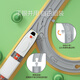 Mingta (Ming Ta) Juguetes de vía de tren de tren eléctrica para niños Los niños y niñas de alta velocidad de alta velocidad atraviesan la gran aventura Track Electric Tren Set-Intelligent Sound-Gift Estándar Configuración estándar