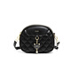 Golden Fox (Foxer) Mädchen Geschenktasche Frauen Crossbody kleine Tasche 2025 Sommer Sense große Kapazität Diamant kleine runde Tasche Schwarz [große Freundin Geschenk Bestie Frau Mädchen Girls 'Tasche