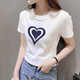 Kuzhang (Kuzhang) 2025 Sommer weißer kurzes Schulter Kurzarm T-Shirt für Frauen Neue kleine Menschen hohe Taille schlanker Baumwoll-Ins Top DG-756 Weiß M Empfohlen 80105jin [Jin entspricht 0,5 kg]
