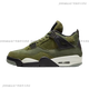 耐克（NIKE） Air Jordan 4 AJ4 军绿色 男女潮流复古篮球鞋 FB9927-200 FB9928-200大童 (GS)专注正品 35.5 收藏加购优先发货