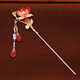 Shijun (SHIJUN) lotus hairpin, ancient style flower tassel hairpin, red ancient costume fairy hair accessories cheongsam 2025 new style