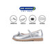 Dr. Jiang's Spring Girls' Silver Princess Bow Etiquette Shoes Campus Performance Children's Leather Shoes Silver 31 Foot Length Approximately 19.6-20.2