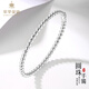 Cuihua pt950 platinum bracelet round bead oval women's bracelet simple and versatile as a birthday gift for girlfriend and wife, about 20.5g 56