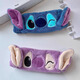 Hongyun Cute Stitch Plush Headband Cartoon Versatile Face Wash Headband Men's and Women's Makeup Mask Headband Hair Accessory Blue Stitch Headband F272