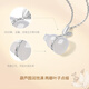 Saturday Fu Fulu Gourd Pendant Women's S925 Silver Necklace Auspicious Chalcedony Pendant Birthday Gift J0612306 40+5cm