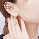 Caibai Jewelry Platinum Earrings Pt950 Fashionable and Beautiful Filigree Butterfly Earrings Price Approximately 3.00g