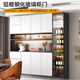 
Side cabinet with high cabinet integrated against the wall Modern simple wine cabinet water cabinet cabinet style 12200*40*220cm package installation Double door