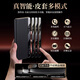 Qiali [Lens all-inclusive | Magnetic viewing window] suitable for Huawei matex6 mobile phone case flip cover collector's version X6 protective case anti-fall smart leather ultra-thin business style leather case Lens all-inclusive | Alloy rotating bracket [Golden black]