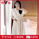 Yalu High-End Japaner Kimono Nachthemd für Frauen Sommer reines Baumwoll kurzärmelige Bademantel Japanische dünne Yugui-Hund Japaner Cartoon Pyjamas 653 m
