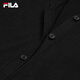 FILA official women's braided jacket 2025 autumn new fashion casual and comfortable V-neck sweater cardigan, black - BK 2XL 180/96A/XXL